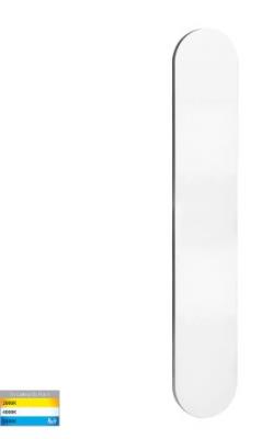 Barline Shadow Aluminium 600mm White Wall Light IP65